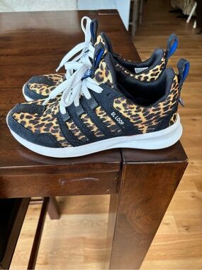Adidas SL Loop Women’s Leopard Print Athletic Sneakers - Black/Gold